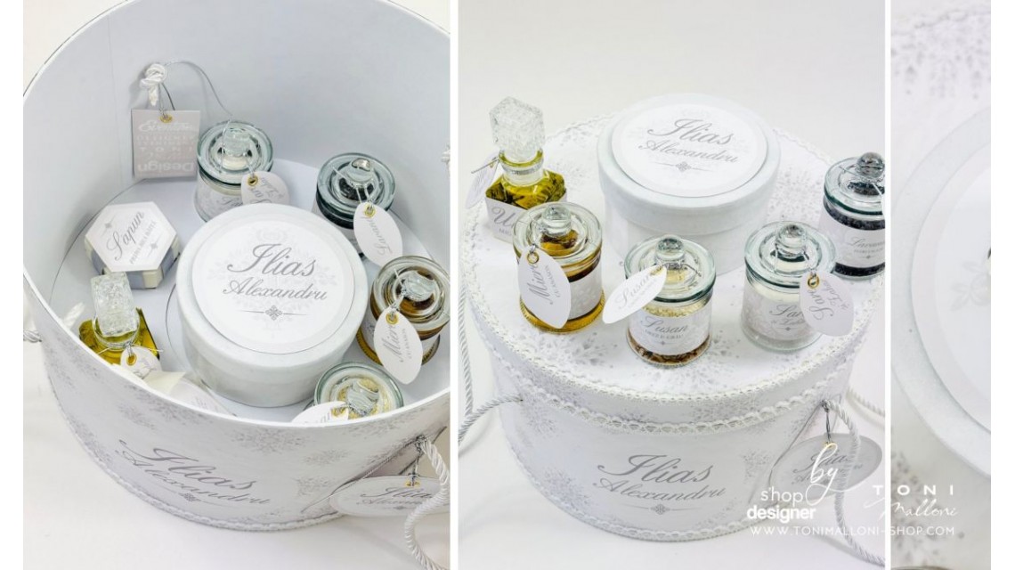 Set Prima Baita cu nasii dupa Botez pentru Băieți cu fulgi de nea 25